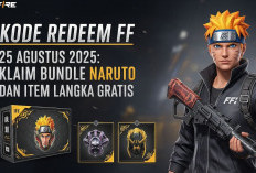 Kode Redeem FF 25 Agustus 2025: Klaim Bundle Naruto dan Item Langka Gratis Hari Ini