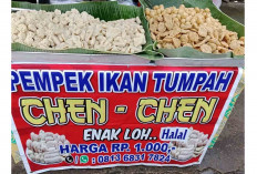 Kuliner Lubuk Linggau : Nikmati Gurihnya Pempek Ikan Tumpah Chen-Chen Cuma Rp 1.000  
