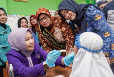 Bunda Literasi Hj Fatimah Toha Ajak Anak Muba Jaga Senyum Sehat
