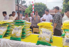 Ribuan Warga Datangi Mapolsek Megang Sakti, 20 Ton Beras SPHP Ludes Terjual