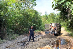 Jalan Antar Desa di Muba Diperbaiki, Kolaborasi CSR dan Gotong Royong Warga