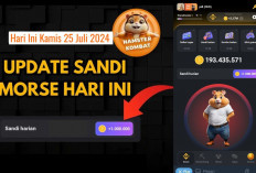 Update Sandi Morse Hamster Kombat Hari Ini 25 Juli 2024, Yuk Garap Jutaan Koin Gratis 