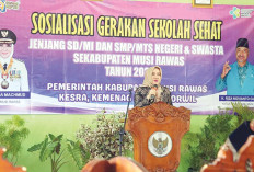 Buka Sosialisasi GSS, Bupati Musi Rawas : Generasi yang Berkualitas Harus Hidup Bersih dan Sehat