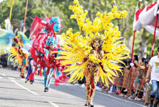 Cantiknya Peserta Karnaval Budaya Meriahkan Hari Jadi Muba ke-68