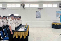 Pegawai Lapas Lubuk Linggau Ikuti Apel Bersama, Komitmen Bekerja Disiplin dan Tanggung Jawab