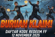 Buruan Klaim! Daftar Kode Redeem FF 12 November 2025 Hadiah Eksklusif Terbatas