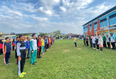 Menyambut HUT RI Ke-79 Paskibraka Tingkat Kecamatan Tugumulyo Musi Rawas Mulai Lakukan Latihan Bersama