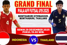 Berikut Cara Nonton Final Futsal Indonesia U19 vs Thailand U19, Piala AFF Futsal U19 2025