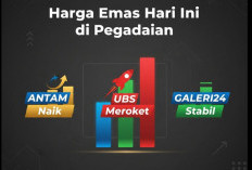 Harga Emas Hari Ini di Pegadaian: Antam Naik, UBS Meroket, Galeri24 Stabil
