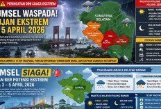 Cuaca Ekstrim Intai Warga Sumsel, BMKG Imbau Masyarakat Tetap Waspada 