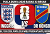 The Three Lions Ulangi Jejak Portugal?, Prediksi Inggris vs RD Kongo, Piala Dunia 2026, Babak 32 Besar