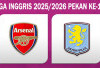 Jaga Puncak, Jadwal Arsenal vs Aston Villa, Liga Inggris 2025/2026, Pekan ke-19, Live di Mana?