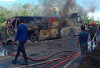 Bus ALS Terbakar di Muratara Bawa Penumpang dari Jakarta Menuju Medan